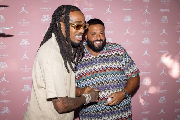 Celebrities At We The Best Foundation Golf Classic VIP Reception. Featuring: Quavo & DJ Khaled Where: Miami, Florida, United States When: 19 Jul 2023 Credit: Seth Browarnik startraksphoto.com Copyright: xRichardxAlvarezx 52904851 EDITORIAL USE ONLY. NOT FOR USE BY NEWSPAPERS BASED IN THE UK.