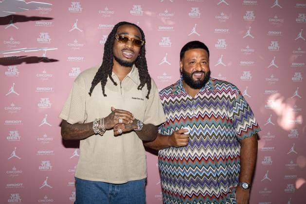 Celebrities At We The Best Foundation Golf Classic VIP Reception. Featuring: Quavo & DJ Khaled Where: Miami, Florida, United States When: 19 Jul 2023 Credit: Seth Browarnik startraksphoto.com Copyright: xRichardxAlvarezx 52904853 EDITORIAL USE ONLY. NOT FOR USE BY NEWSPAPERS BASED IN THE UK.
