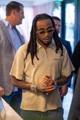 Celebrities At We The Best Foundation Golf Classic VIP Reception. Featuring: Quavo Where: Miami, Florida, United States When: 19 Jul 2023 Credit: Seth Browarnik startraksphoto.com Copyright: xRichardxAlvarezx 52904856 EDITORIAL USE ONLY. NOT FOR USE BY NEWSPAPERS BASED IN THE UK.