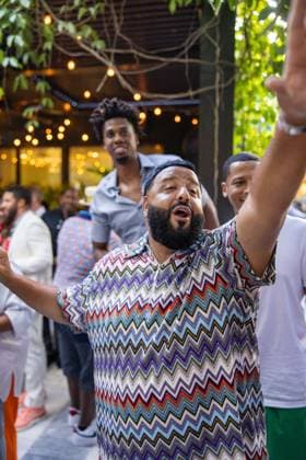Celebrities At We The Best Foundation Golf Classic VIP Reception. Featuring: Hassan Whiteside & DJ Khaled Where: Miami, Florida, United States When: 19 Jul 2023 Credit: Seth Browarnik startraksphoto.com Copyright: xRichardxAlvarezx 52904830 EDITORIAL USE ONLY. NOT FOR USE BY NEWSPAPERS BASED IN THE UK.