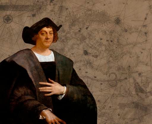 IMAGO History, Entdeckung Amerikas durch Christoph Kolumbus 1492 Christopher Columbus, 1451 - 1506, Italian navigator, facsimile of the Columbus Mappa Mundi Christopher Columbus, 1451 - 1506, Italian navigator, facsimile of the Columbus Mappa Mundi Copyright: xZoonar.com Heinz-DieterxFalkensteinx 20422644