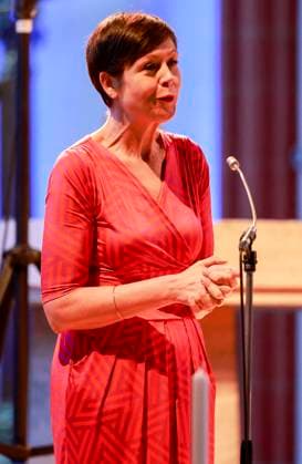 Ulla Fiebig die neue SWR Landessenderdirektorin Rheinland-Pfalz bei der Eröffnung des Musiksommers in der Kath. Kirche St. Stephan in Mainz