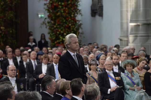 Dutch Royal Abdication And Investiture - Church Ceremony - Amsterdam Geert Wilders makes an affirmation at Nieuwe Kerk or New Church in Amsterdam, The Netherlands, Tuesday April 30, 2013. Hand Out Photo by Robin Utrecht ABACAPRESS.COM Amsterdam Netherlands  Copyright: xABACAx 362825_004 ABACAx 362825_004 