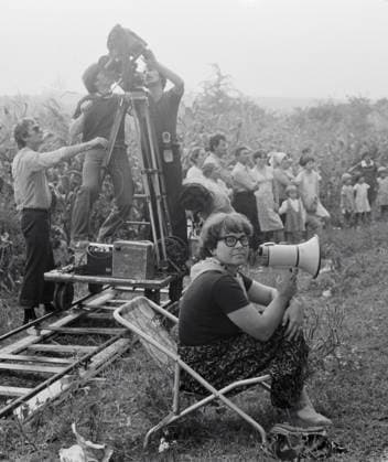 Kira Muratova 6030 24.07.1985 Film director Kira Muratova on the film set of Change of Fortune based on short story The Letter by Somerset Maugham. Royzman Sputnik Ukraine  Copyright: xRoyzmanx