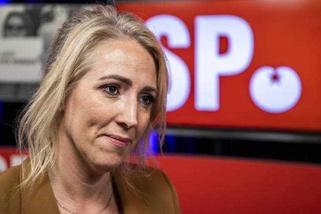 AMERSFOORT - Lilian Marijnissen speaks to the press after she has been chosen by the party council of the SP as party leader for the upcoming parliamentary elections. ANP VINCENT JANNINK netherlands out - belgium out  Copyright: xx x474064972x originalFilename: 474064972.jpg