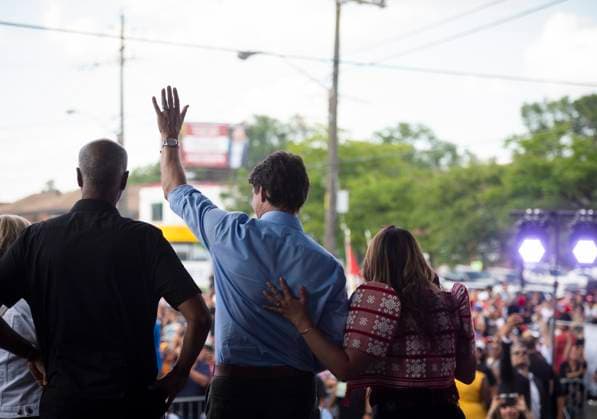 July 22, 2023, Toronto, ONT, CANADA: Prime Minster Justin Trudeau waves from the stage at the Fun Philippines Festival in Toronto, on Saturday, July 22, 2023. Toronto CANADA  - ZUMAc35_ 20230722_zaf_c35_056 Copyright: xTijanaxMartinx