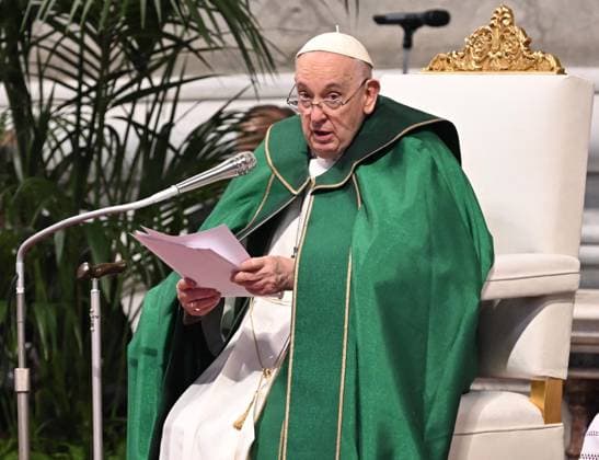 News Bilder des Tages July 23, 2023, Roma, Italia: Pope Francis during a Mass on occasion of World Grandparents and Seniors Day in Saint Peter™s Square at the Vatican, 23 July 2023. ANSA CLAUDIO PERI Roma Italia  - ZUMAa110 20230723_zaf_a110_001 Copyright: xClaudioxPerix