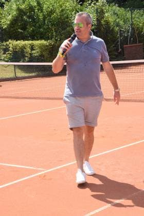 Sebastian Beutelstahl Sportpark Inhaber Oberhaching-Muenchen 23.07.2023 Sportpark Beutelstahl Oberhaching Muenchner Herz 3. Grosses Benefiz Doppelturnier Muenchen