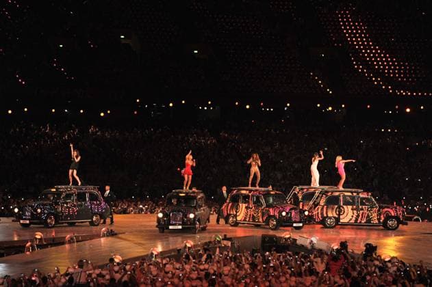 Olympics 2012 - The Spice Girls Perform at the Closing Ceremony The Spice Girls performs during the closing ceremony of the 2012 London Olympic Games at the Olympic stadium in London on August 12, 2012. Rio de Janeiro will host the 2016 Olympic Games. Photo by Gouhier-Guibbaud-JMP ABACAPRESS.COM London United Kingdom  Copyright: xGouhier-Guibbaud-JMP ABACAx 330929_001 Gouhier-Guibbaud-JMP ABACAx 330929_001 
