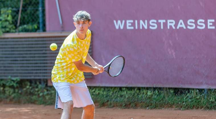 Noa Klose (18) Sohn von Miroslav Klose Charity Benefiz-Tennis-Doppelturnier für Münchner Herz im Sportpark Beutelstahl in München Datum: 23.07.2023