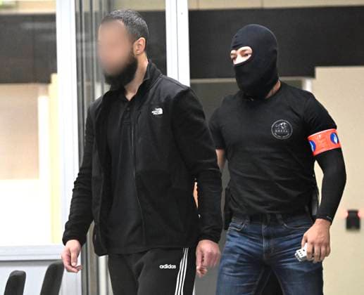 News Themen der Woche KW30 News Bilder des Tages Verdict in the Trial of the attacks of Brussels 25 07 2023 BRUSSELS, BELGIUM - JULY 25 : Salah Abdeslam pictured during the verdict on the guilt of the 10 defendants in the Trial of the attacks of Brussels. On March 22 2016, 32 people were killed and 324 got injured in suicide bombings at Zaventem national airport and Maalbeek Maelbeek metro station on July 25, 2023 in Brussels, Belgium, 25 07 2023 Brussels Belgium  Copyright: xDidierxLebrunx