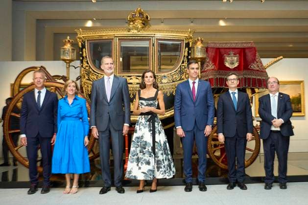 Entertainment Themen der Woche KW30 Entertainment Bilder des Tages 25-07-2023 Madrid Queen Letizia and King Felipe at the opening of the Royal collections gallery at the royal palace in Madrid. No Spain Â  Copyright: xPPEx