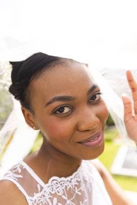 Creative Highlights Symbolbilder Portrait of smiling african american bride wearing white veil at wedding ceremony in sunny garden Portrait of smiling african american bride wearing white veil at wedding ceremony in sunny garden. Marriage, romance, summer, tradition, ceremony and lifestyle, unaltered., model released, , property released, Cape Town, South Africa, 25.04.2023, 4108459.jpg, people,portrait,smiling,african american,bride,wearing,white,veil,wedding ceremony,sunny,garden,marriage,romance,summer,tradition,lifestyle,unaltered,young,beautiful,happy,nature,beauty,person,adult,outdoor,wedding,groom,love,spring,green,background,attractive,bridal,romantic,happiness,natural,african,american,ceremony Young Adult,Woman,Female,Black