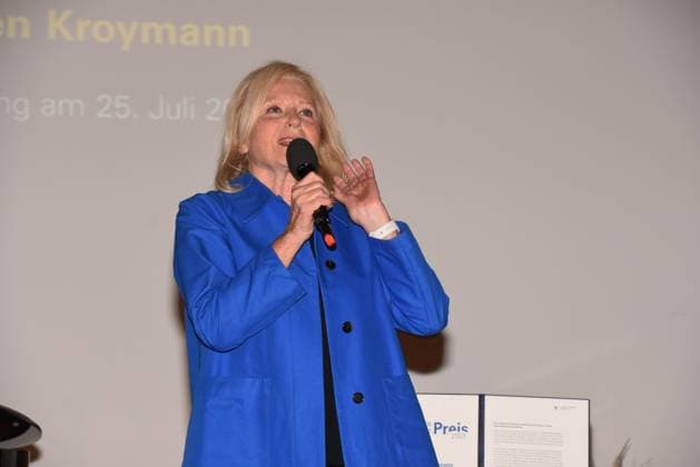 Maren Kroymann Schauspielerin Kabarettistin Preistraegerin Muenchen 25.07.2023 Marienplatz Altes Rathaus Dieter-Hildebrandt-Preis 2023 Verleihung . Muenchen