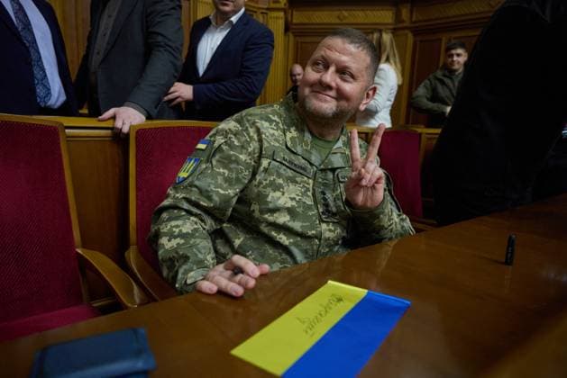 Zelenskyy Addresses The Parliament - Kyiv Handout photo shows Commander-in-Chief of the Armed Forces of Ukraine general Valerii Zaluzhnyi attending a session of the Verkhovna Rada parliament in Kyiv, Ukraine, December 28, 2022. Photo by Ukrainian Presidency via ABACAPRESS.COM Kyiv Ukraine  Copyright: xABACAx 836700_032 ABACAx 836700_032 