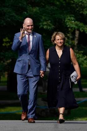 July 26, 2023, Ottawa, ON, Canada: Jean-Yves Duclos arrives for a cabinet swearing-in ceremony at Rideau Hall in Ottawa on Wednesday, July 26, 2023. Ottawa Canada  - ZUMAc35_ 20230726_zaf_c35_042 Copyright: xAdrianxWyldx