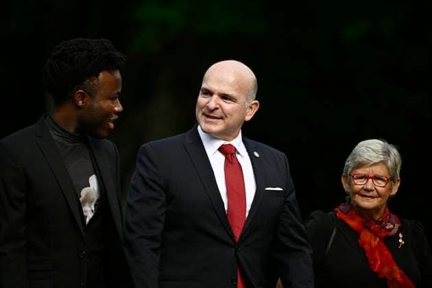 July 26, 2023, Ottawa, ON, Canada: Randy Boissonnault arrives for a cabinet swearing-in ceremony at Rideau Hall in Ottawa on Wednesday, July 26, 2023. Ottawa Canada  - ZUMAc35_ 20230726_zaf_c35_045 Copyright: xJustinxTangx