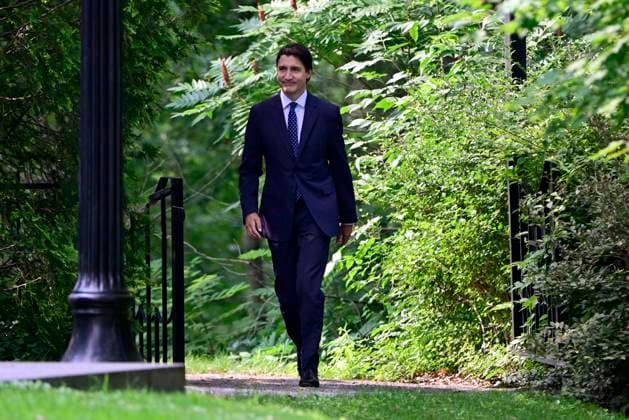 July 26, 2023, Ottawa, ON, Canada: Prime Minister Justin Trudeau arrives for a cabinet swearing-in ceremony at Rideau Hall in Ottawa, Wednesday, July 26, 202. Ottawa Canada  - ZUMAc35_ 20230726_zaf_c35_100 Copyright: xJustinxTangx