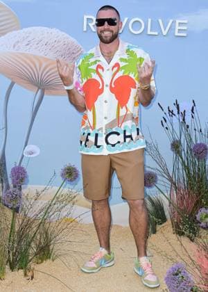 Revolve Festival - California Travis Kelce arrives at the REVOLVE Festival 2023 celebrating the 20th Anniversary of REVOLVE in partnership with The h.wood Group on April 15, 2023 in Thermal, Coachella Valley, Riverside County, CA, USA. Photo by Image Press Agency ABACAPRESS.COM Thermal CA United States  Copyright: xImagexPressxAgency ABACAx 849603_172 ImagexPressxAgency ABACAx 849603_172 