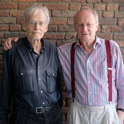 Timm Ulrichs und Klaus Staeck, Akademie der Künste Berlin, Hanseatenweg, 25.6.2019 *** Timm Ulrichs and Klaus Staeck, Academy of the Arts Berlin, Hanseatenweg, 25 6 2019