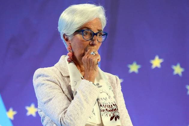 News Themen der Woche KW30 News Bilder des Tages 27.07.2023, Frankfurt, DEU Pressekonferenz der Europaeischen Zentralbank, ECB, Christine Lagarde, Praesidentin der Europaeischen Zentralbank . *** 27 07 2023, Frankfurt, DEU Press Conference of the European Central Bank, ECB, Christine Lagarde, President of the European Central Bank
