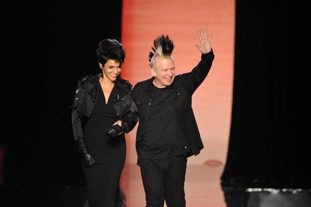 Gaultier Haute Couture-Paris Farida Khelfa and French designer Jean-Paul Gaultier pictured during his Spring-Summer 2011 Haute-Couture collection show in Paris, France on January 26, 2011. Photo by Thierry orban ABACAPRESS.COM Paris France  Copyright: xOrbanxThierry ABACAx 261247_065 OrbanxThierry ABACAx 261247_065 