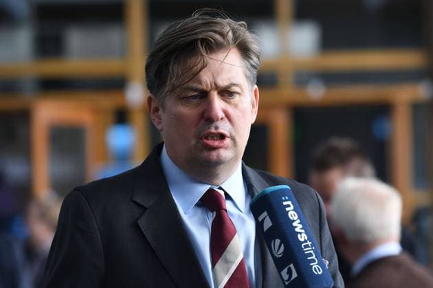 14. Bundesparteitag der Alternative für Deutschland am 28.07.2023 in der Messe Magdeburg in Magdeburg Maximilian Krah ( AfD-Spitzenkandidat für die Europawahl ) *** 14 Federal Party Congress of the Alternative for Germany on 28 07 2023 in the Magdeburg Fair in Magdeburg Maximilian Krah AfD top candidate for the European elections xRx