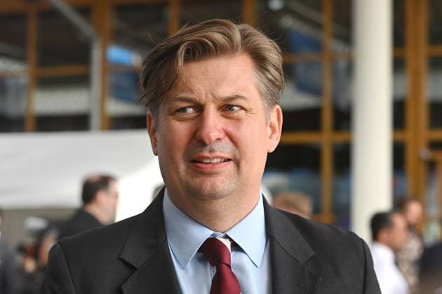 Maximilian KRAH, Einzelbild,angeschnittenes Einzelmotiv,Portraet,Portrait,Porträt. 14.Bundesparteitag der AfD Alternative fuer Deutschland am 28.07.2023 in der Messe Magdeburg *** Maximilian KRAH, single picture, cut single motive, Portraet, Portrait,Portrait 14 Federal party conference of the AfD alternative for Germany on 28 07 2023 in the fair Magdeburg