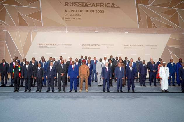 News Themen der Woche KW30 News Bilder des Tages Head of the Libyan Presidential Council Mohamed al-Menfi participates takes part in the second Russian-African summit, in Saint Petersburg, Russia Head of the Libyan Presidential Council Mohamed al-Menfi participates takes part in the second Russian-African summit, in Saint Petersburg, Russia on July 28, 2023. Photo by Libyan Presidential Council apaimages Saint Petersburg Saint Petersburg Russian Federation 280723_RUSSIA_LPO_00 (6) Copyright: xapaimagesxLibyanxPresidentialxCouncilx xapaimagesx