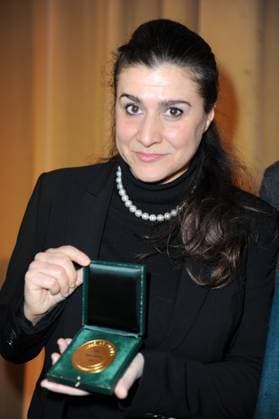 Italian opera singer Cecilia Bartoli receives the Medal of the City of Paris Italian opera singer Cecilia Bartoli receives the Medal of the City of Paris from Anne Hidalgo at City Hall of Paris, in Paris, France, on February 11, 2010. Photo by Morgan Dessalles ABACAPRESS.COM Paris France  Copyright: xDessallesxMorgan ABACAx 219500_006 DessallesxMorgan ABACAx 219500_006 