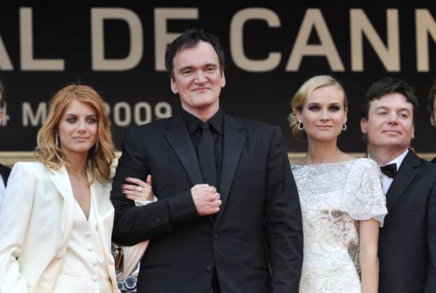 62nd Cannes Film Festival - Inglourious Basterds Screening Diane Kruger, Quentin Tarantino, Melanie Laurent and Mike Myers arriving for the screening of Inglourious Basterds during the 62nd Cannes Film Festival at the Palais des Festivals in Cannes, France on May 20, 2009. Photo by Nebinger-Orban ABACAPRESS.COM Cannes France  Copyright: xNebinger-Orban ABACAx 188469_125 Nebinger-Orban ABACAx 188469_125 