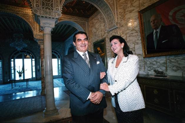 File photos of Tunisian First Lady Laila Ben Ali - Tunis Exclusive - File photo dated 1997 of Tunisian president Zine El Abidine Ben Ali with his wife Laila (or Leila) Trabelsi at Carthage presidential palace. Photo by Ammar Abd Rabbo ABACAPRESS.COM Tunis Tunisia  Copyright: xAbdxRabboxAmmar ABACAx 205919_001 AbdxRabboxAmmar ABACAx 205919_001 
