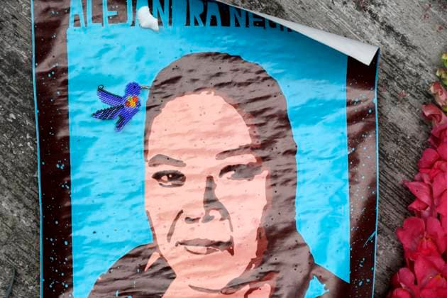 8 years without justice for the victims of the Narvarte case in Mexico July 30, 2023, Mexico City, Mexico: The image of Alejandra Negrete, a domestic worker murdered on July 31, 2015 in an apartment in the Narvarte neighborhood; in the tribute to 8 years of the multi-homicide of the Narvarte case in Mexico City. on July 30, 2023 in Mexico City, Mexico, Credit:Luis Barron Eyepix Group Avalon Mexico, Mexico City, Mexico City Copyright: xLuisxBarronx xEyepixxGroupx xAvalonx 0793141476
