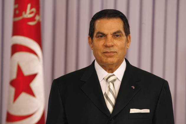 French president s State Visit to Tunisia - Day 1 Tunisian president Zine Ben Ali during State dinner at Carthage Presidential Palace near Tunis, on April 28, 2008, on the first day of their 3-days state visit to Tunisia. Photo by Ludovic Marin-Pool ABACAPRESS.COM Tunis Tunisia  Copyright: xABACAx 150899_150 ABACAx 150899_150 