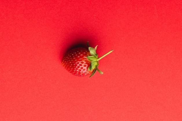 Close up of strawberry and copy space on red background Close up of strawberry and copy space on red background. Fruit, berry, food, freshness and colour concept., model released, , property released, Cape Town, South Africa, 2023-06-06T22:00:00.000Z, 4137946.jpg, close up,strawberry,copy space,red background,fruit,berry,food,freshness,colour,concept,fresh,ripe,organic,sweet,juicy,diet,dessert,vegetarian,delicious,healthy,tasty,vitamin,nutrition,ingredient,raw,drink,juice,closeup,snack,gourmet,copy,space,red,background