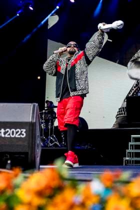 Sean Paul live at SmukFest 2023, Skanderborg, Denmark Skanderborg, Denmark. 02nd, August 2023. The Jamaican dancehall singer and rapper Sean Paul performs a live concert during the Danish music festival SmukFest 2023 in Skanderborg. Skanderborg Denmark  Copyright: xGonzalesxPhoto LassexLagonix