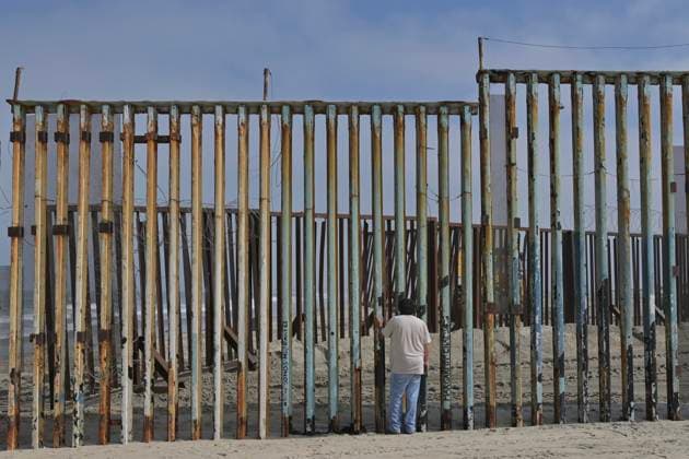 August 2, 2023, Tijuana, Baja California, Mexico: US-Mexico border construction on the secondary fence advanced in Playas de Tijuana on Wednesday, August 2, 2023, as 30-foot fence panels have been installed along with a new sliding gated fence entryway at the San Diego-Tijuana Friendship Park area. Cranes and construction workers have begun dismantling some of the primary fencing as well along the beach border that goes into the Pacific Ocean. Tijuana Mexico - ZUMAm180 20230802_zip_m180_004 Copyright: xCarlosxA.xMorenox