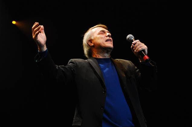 Free Ingrid Betancourt Celebrity Concert - Paris Singer Salvatore Adamo performs live on stage during the Free Ingrid Betancourt celebrity concert held at the Zenith concert hall in Paris, France, on November 18, 2007. Photo by Nicolas Khayat ABACAPRESS.COM Paris France  Copyright: xKhayatxNicolas ABACAx 137750_68 KhayatxNicolas ABACAx 137750_68 