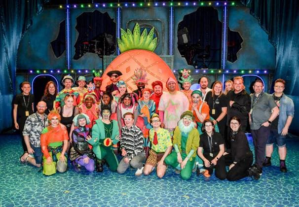 Bilder des Jahres 2023, Entertainment 08 August Entertainment Themen der Woche KW31 The SpongeBob Musical - Gala Night- the show Cast and crew at the Gala Night for The SpongeBob Musical at Queen Elizabeth Hall, Southbank Centre, on August 3, 2023 in London, England., The show stars Tom Read Wilson, Divina De Campo, Chrissie Bhima, Lewis Cornay and Irfan Damani, Credit:Jules Annan Avalon  Copyright: xJulesxAnnanx xAvalonx 0794257613