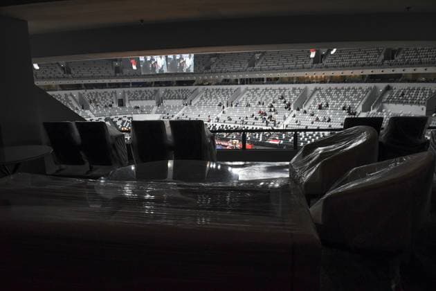 FIBA World Cup 2023 Stadium in Indonesia Sofa seats for VVIP spectators are prepared inside the Indonesia Arena basketball stadium in Jakarta, Friday 4 August 2023. The Indonesian government has prepared the Indonesia Arena basketball stadium as the center for the 2023 Basketball World Cup or FIBA ‹‹World Cup which will be held in Jakarta from 25 August to 10 September 2023 coming. Indonesia will host several matches in Group G and Group H. Apart from Indonesia, the 2023 FIBA ‹‹World Cup also chose the Philippines and Japan as hosts.  Copyright: xMuchlisxAkbarx xOpnxImagesx