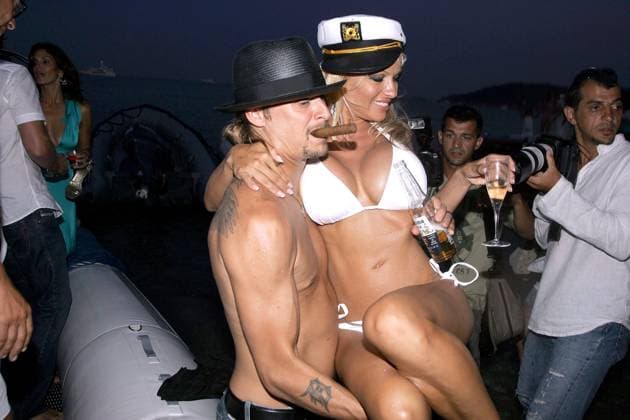 Pamela Anderson wedding in Saint-Tropez Pamela Anderson and Kid Rock just married partying at the Nikky Beach in Saint-Tropez, France, on July 29, 2006. Photo by ABACAPRESS.COM Saint-Tropez France  Copyright: xABACAx 102603_02 ABACAx 102603_02