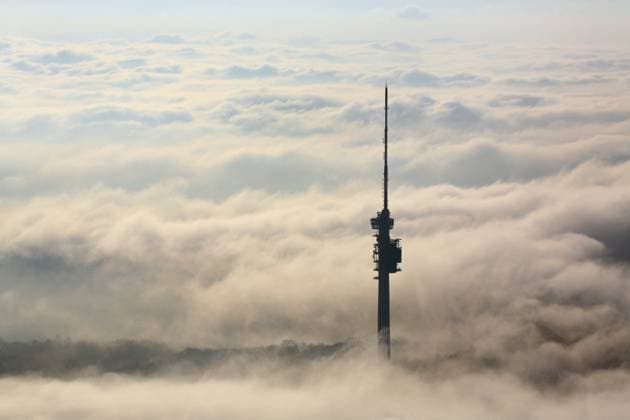 St Chrischona Turm ragt aus dem Nebel St Chrischona Turm ragt aus dem Nebel Copyright: xZoonar.com ErichxMeyerx 9970692