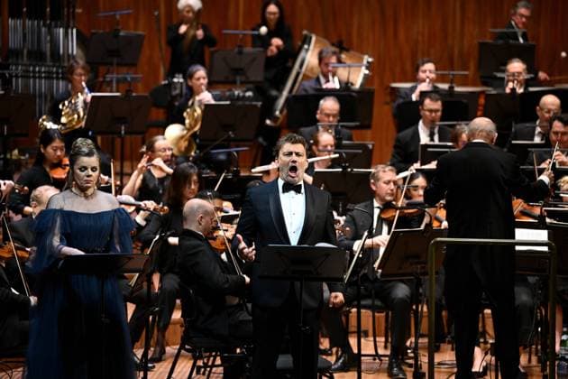 LA GIOCONDA DRESS REHEARSAL, Tenor Jonas Kaufmann performs during a dress rehearsal of Opera Australia?s La Gioconda at the Sydney Opera House in Sydney, Saturday, August 5, 2023. ( NO ARCHIVING, EDITORIAL USE ONLY, NO USE IN BOOKS WITHOUT CONSENT SYDNEY NSW AUSTRALIA  Copyright: xDANxHIMBRECHTSx 20230805001827729668