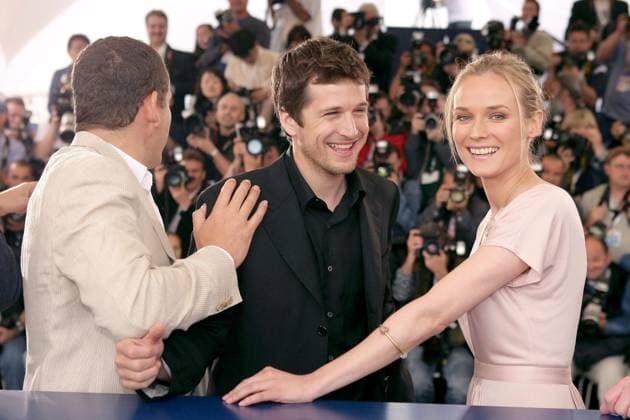 58th Cannes Film Festival - Joyeux Noel Photocall (l to r) French actors, Dany Boon, Guillaume Canet and German born actress Diane Kruger pose during a photocall for French director Christian Carion film Joyeux Noel which is screened out of competition at the 58th Cannes Film Festival, in Cannes, Southern France on May 16, 2005. Photo by Hahn-Nebinger-Klein ABACA. Cannes France  Copyright: xHahn-Klein-Nebinger ABACAx 78053_05 Hahn-Klein-Nebinger ABACAx 78053_05
