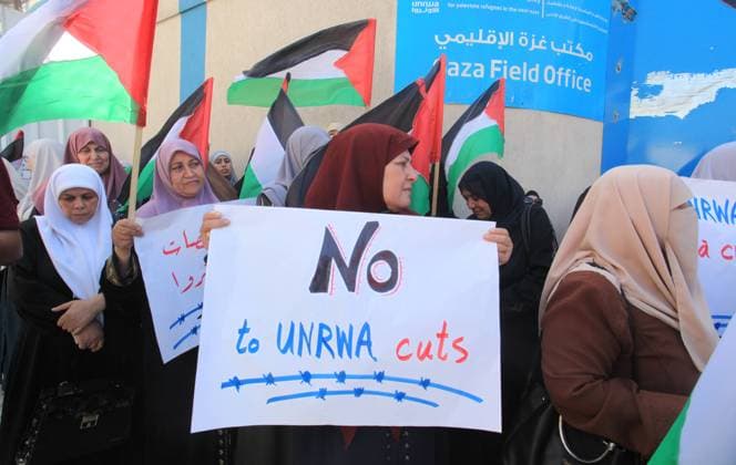 Palestinians take part in a protest against the reduction of services provided by UNRWA Palestinians take part in a protest against the reduction of services provided by UNRWA, in front of its office, in Gaza city on August 07, 2023, As one of the most densely populated areas in the world, the Gaza Strip has been under a tight Israeli blockade since the summer of 2007.Photo by Omar Ashtawy apaimages Gaza city Gaza Strip Palestinian Territory 070823_GAZA_OSH_2_00 (11) Copyright: xapaimagesxOmarxAshtawyx xapaimagesx