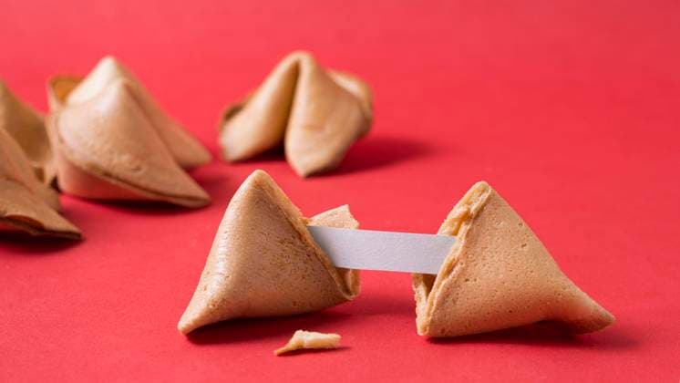  Chinesisches Neujahrskonzept mit Glückskeksen *** Chinese New Years concept with Fortune cookies Copyright: imageBROKER/OleksandrxLatkun ibxole09453863.jpg