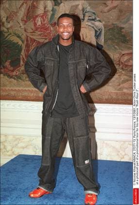27271 13 Nicolas Khayat ABACA. 27271-13. Paris-France, 13 7 2001. Actor Chris Tucker poses at a photocall part of a promotional tour for his new movie Rush Hour 2.  Copyright: xKhayatxNicolas ABACAx 27271_13 KhayatxNicolas ABACAx 27271_13