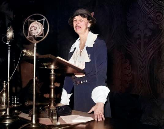 U.S. First Lady Eleanor Roosevelt speaking at Red Cross Convention, Washington DC, USA, Harris & Ewing, 1936  Copyright: xCircaxImagesx ghi-circa01172