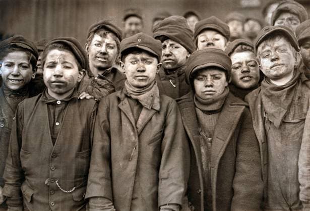 Portrait of Young Breaker Boys, Pittston, Pennsylvania, USA, Lewis Hine, 1911  Copyright: xCircaxImagesx ghi-circa01201