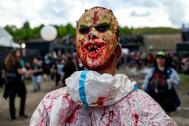 The Brutal Assault music festival focused on metal started on August 9, 2023, at the Josefov Fortress in Jaromer, Czech Republic. (CTKxPhoto DavidxTanecek) CTKPhotoP2023080904681  CTKPhotoP2023080904681